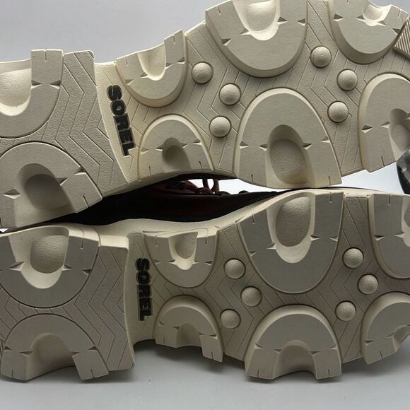 Sorel‎ Brex Lace-Up Waterproof Bootie Heel Cozy Lace red Boots Women Size 9 NWB - Picture 8 of 11